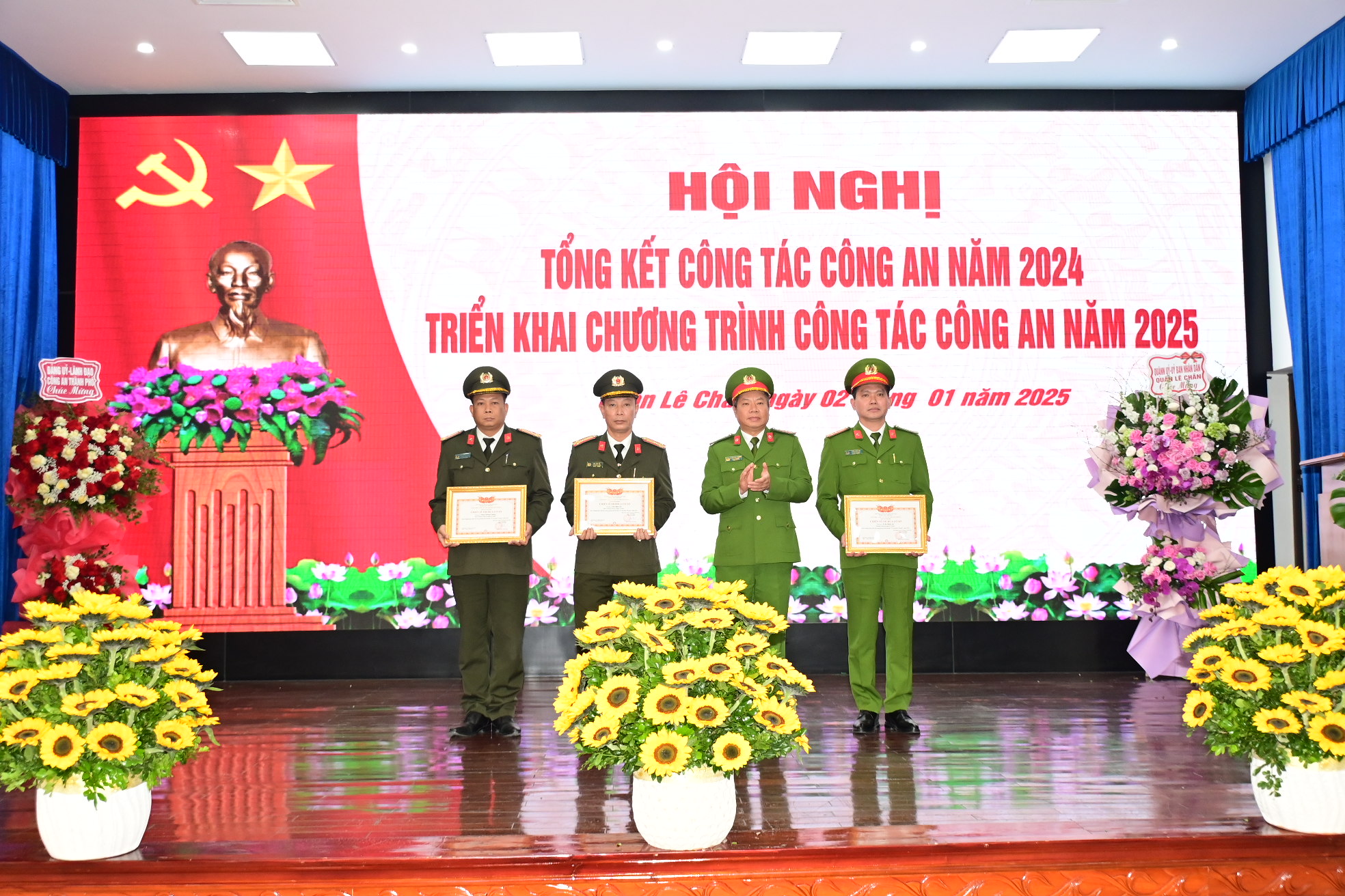 Công an quận Lê Chân: Tập trung thực hiện quả 3 nhiệm vụ trọng tâm 
